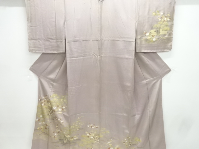 JAPANESE KIMONO / HOMONGI / KINSAI / YUZEN / CHAYATSUJI